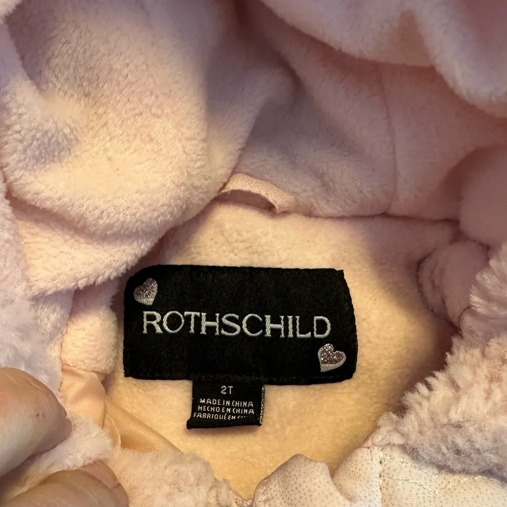 Rothschild Pink Baby Jacket with Heart Accents‎ 2T